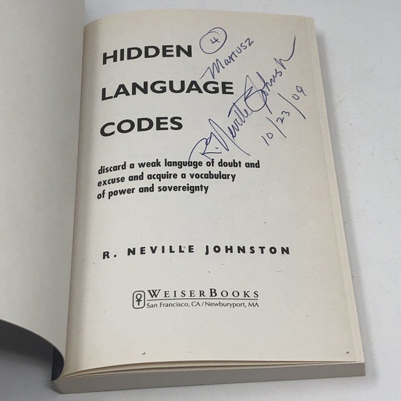 (Signed) Hidden Language Codes by R. Neville Johnston - Picture 2 of 8